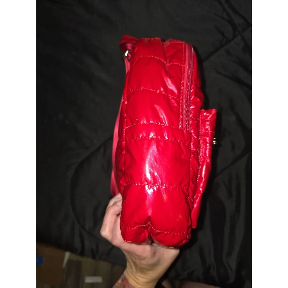 Coca cola officially licensed red puffer mini backpack bookbag bag tote purse!